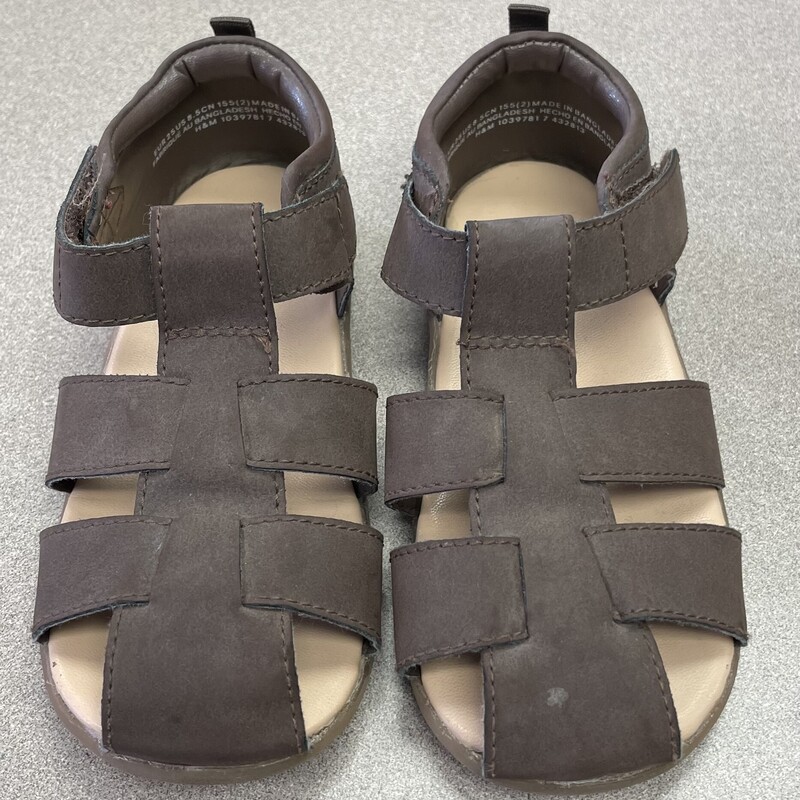 H&M Sandals, Brown, Size: 8.5T