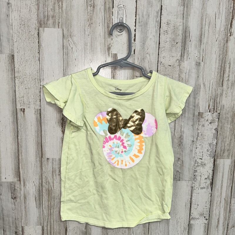 5T Lime Mickey Tee, Green, Size: Girl 5T