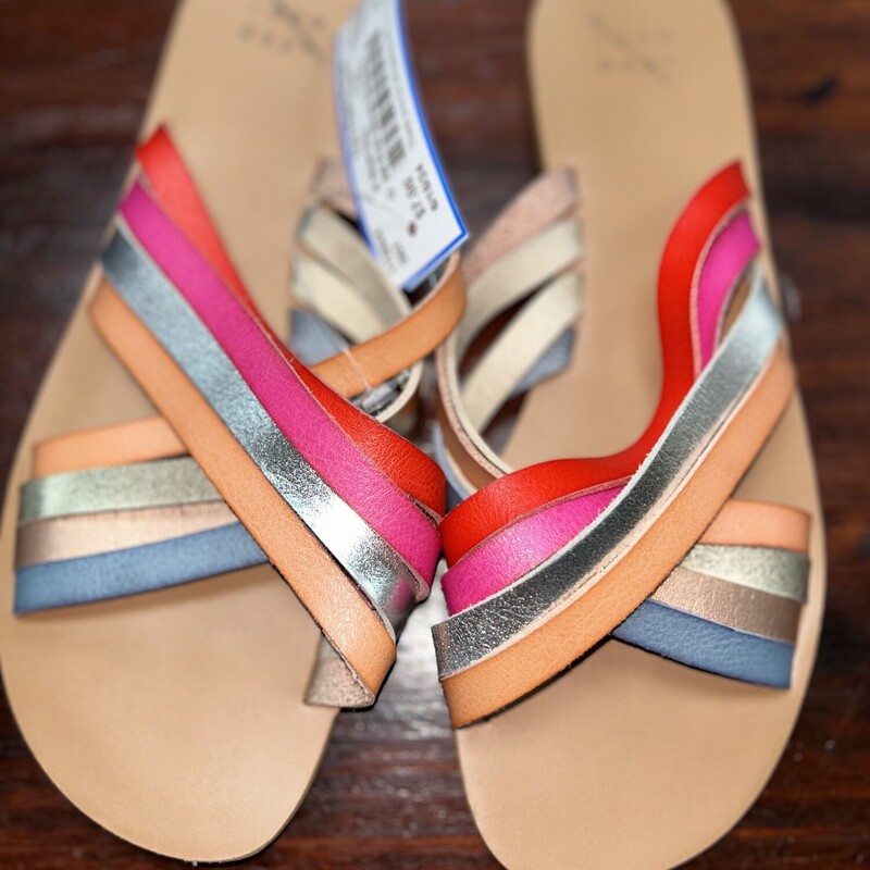 A6 Pink Strap Sandals, Pink, Size: Shoes A6