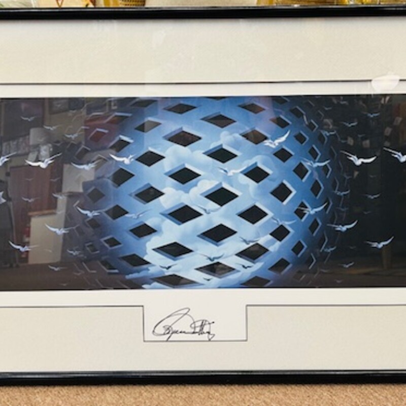 Tommy By Artist Michael McInnerney
Blue Black White Size: 40.5 x 24H
Created for The Who's album entitled, Tommy. Signed by Roger Daltrey of The Who
Certificate of Authenticity on file