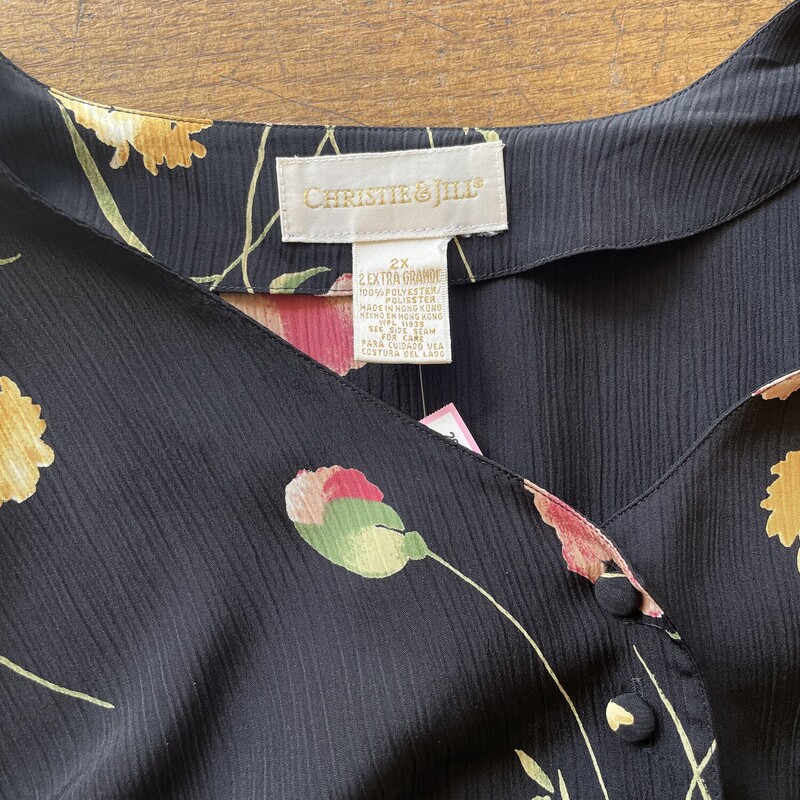 Christie&Jill ShortSleeve ButtonDown Shirt, BlkFloral, Size: 2X
Be Sure You Love It As All Sales Are Final, No Returns.

Pick Up In Store Within 7 Days Of  Purchase
OR
Have It Shipped

Thanks For Shopping With Us  :-)