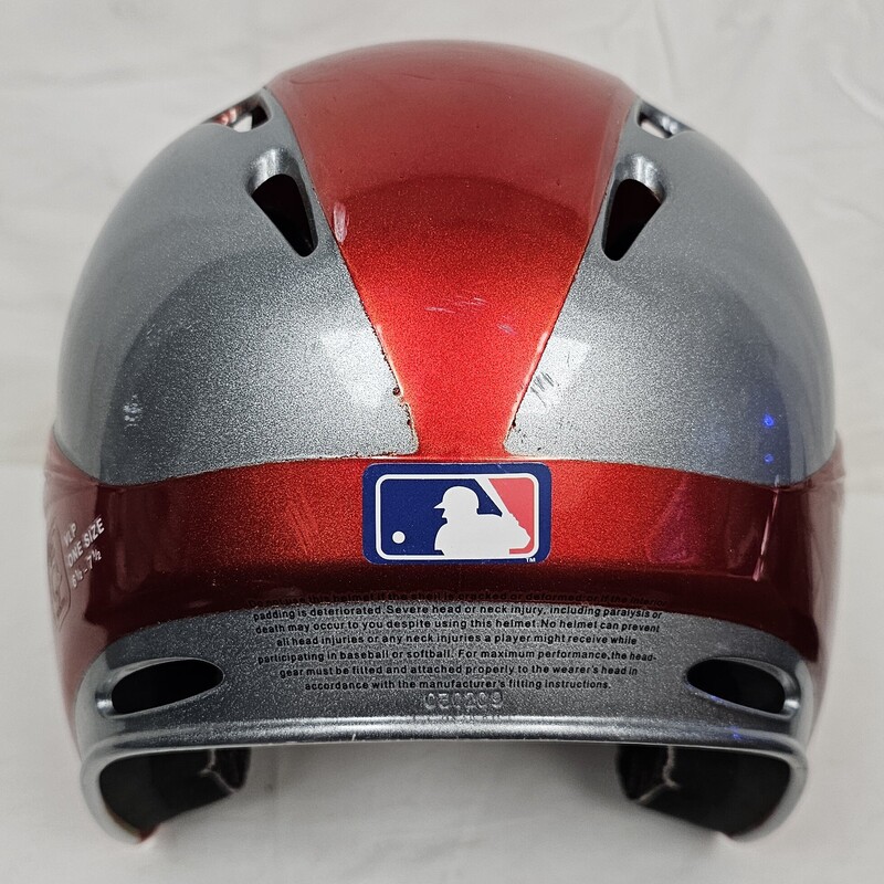 Rawlings VLP Batting Helmet, Metallic Orange & Silver, Size: 6.5-7.5, pre-owned in great shape