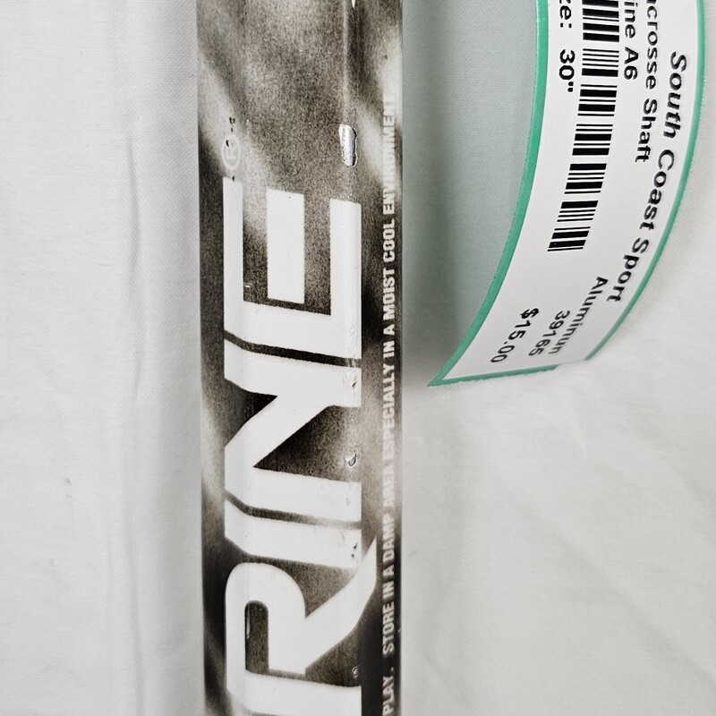 Brine A6 Aluminum Lacrosse Shaft, Size: 30in., pre-owned
