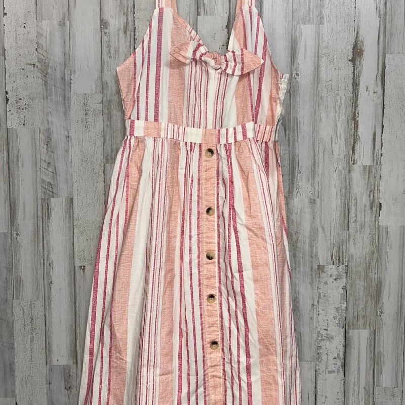 NEW 12 Pink Stripe Dress, Pink, Size: Girl 10 Up