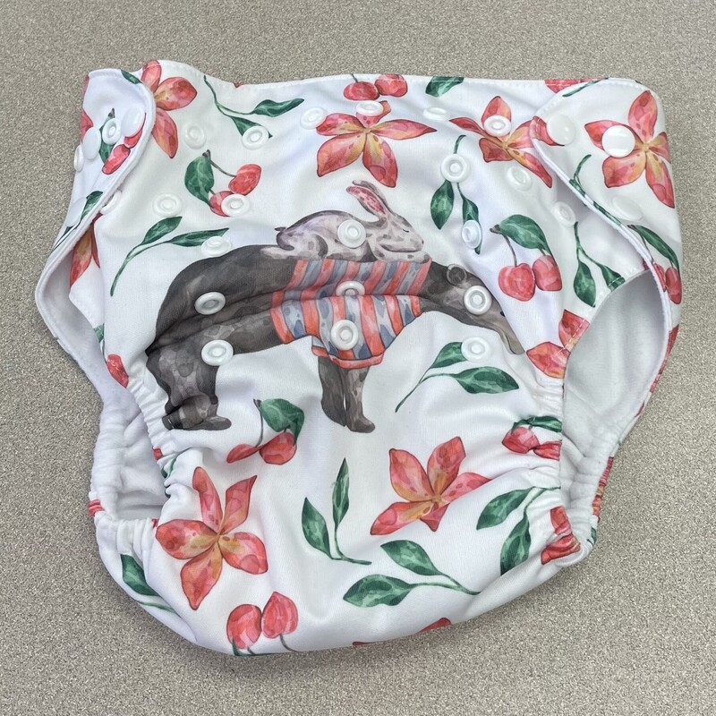 Alva Swim Diaper, Floral, Size: 0-36M