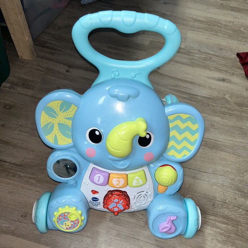Musical Elephant Push Toy