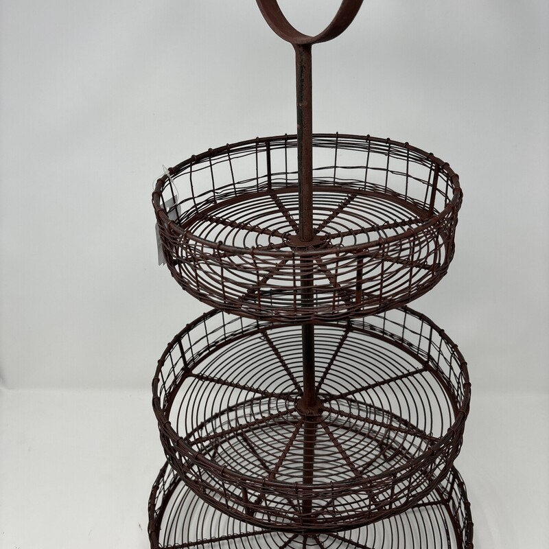 3 Tiered Wire Basket Stand
Brown