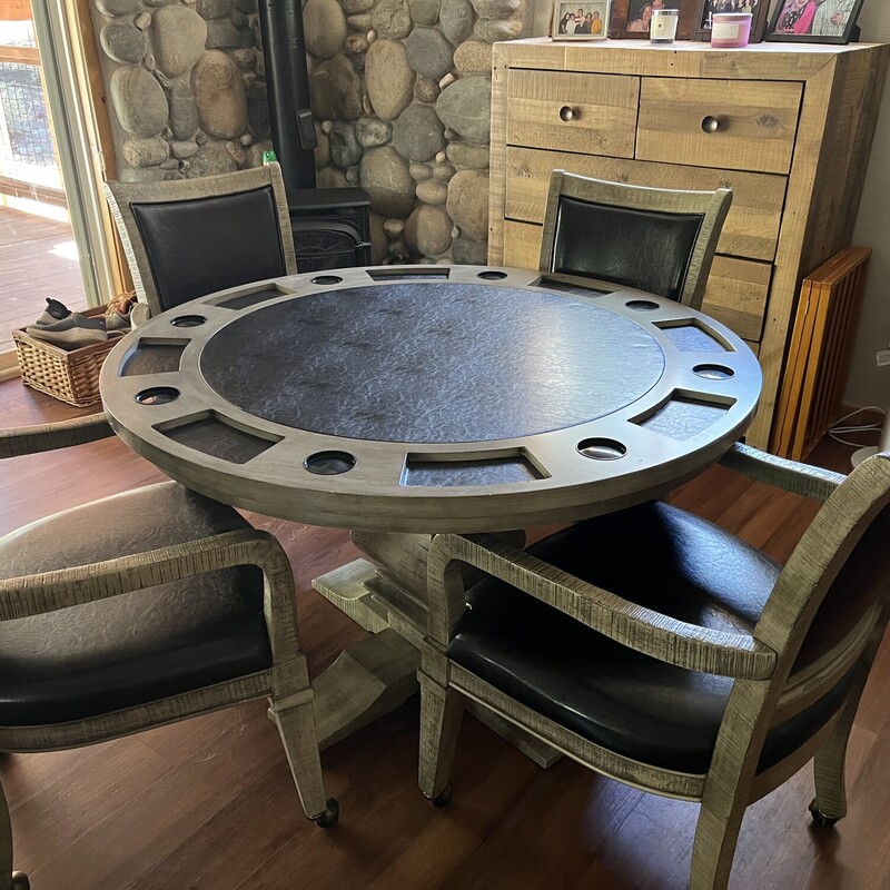 Poker Table 4 Chairs