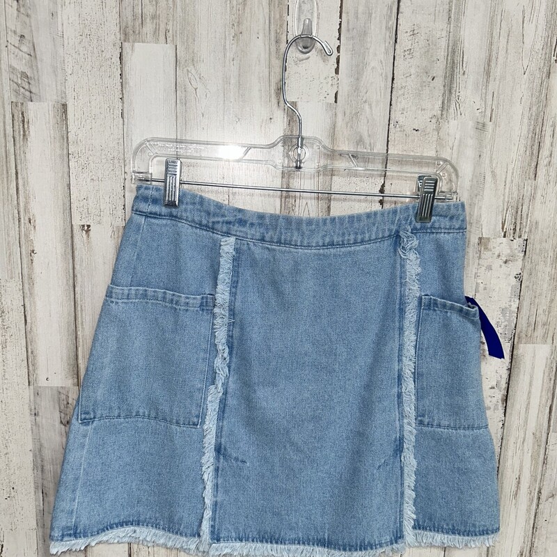 NEW S Denim Fray Skirt, Blue, Size: Ladies S