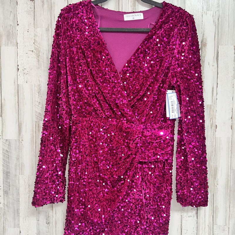 NEW M Hot Pink Sequin Dre