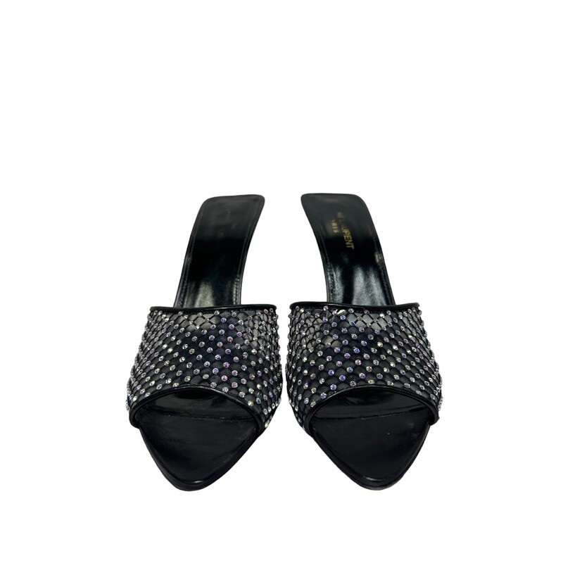 Saint Laurent Luz Mules Mesh<br />
some minor straches on heels