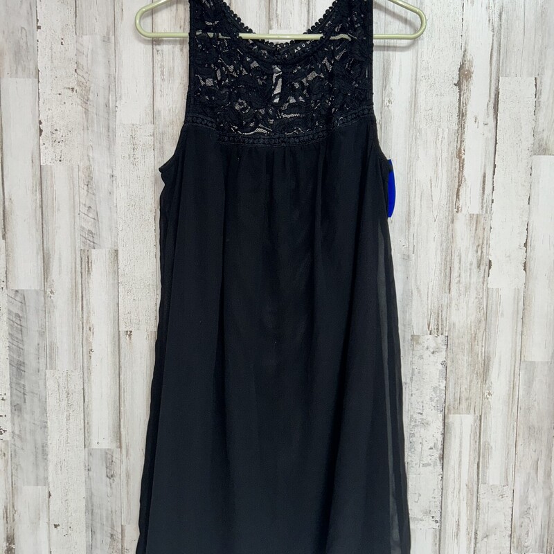 XL Black Lace Sheer Dress