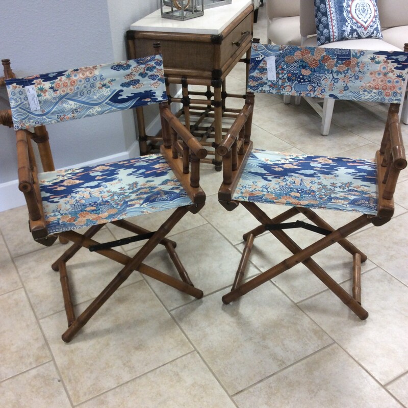 Discover a variety of uses for these telescope folding director chairs.  Constructed of solid wood, portable, and long lasting.  Asian Blue