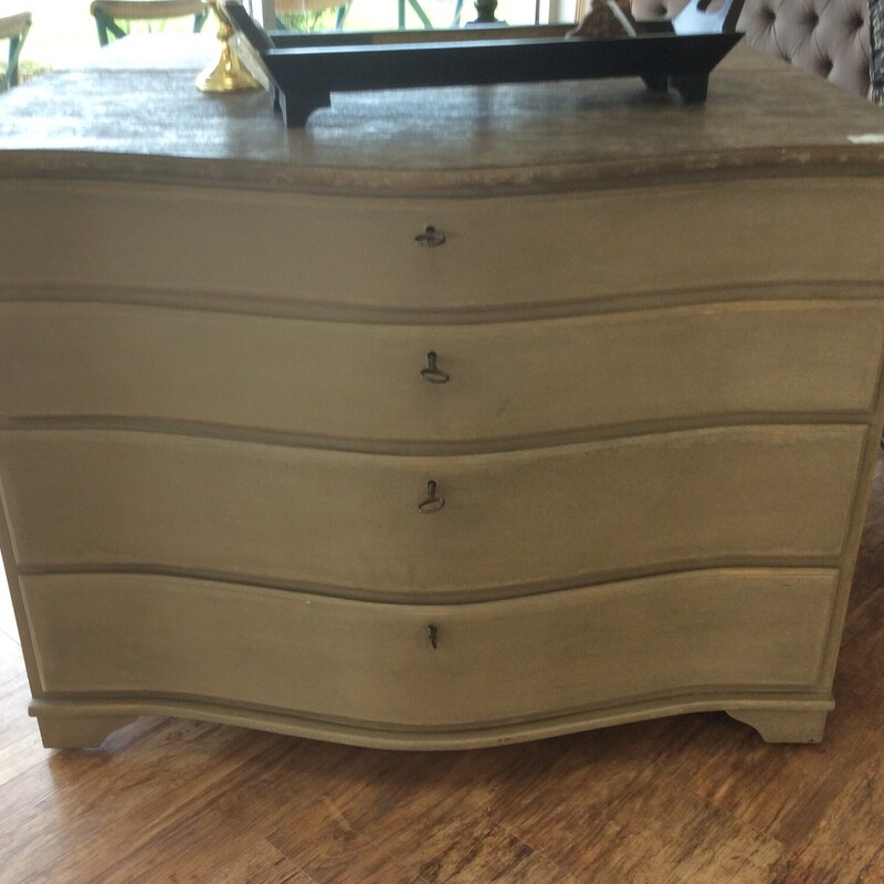 A R T Farmhouse/Country single dresser with 4 drawers. Size: 41x25x35