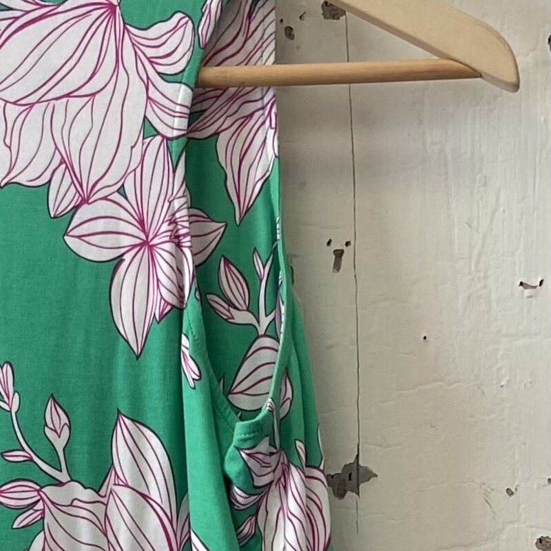 Grn/wt/orch Flora Dress<br />
Grn/w/Or<br />
Size: XS R $149