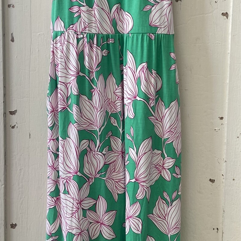 Grn/wt/orch Flora Dress<br />
Grn/w/Or<br />
Size: XS R $149