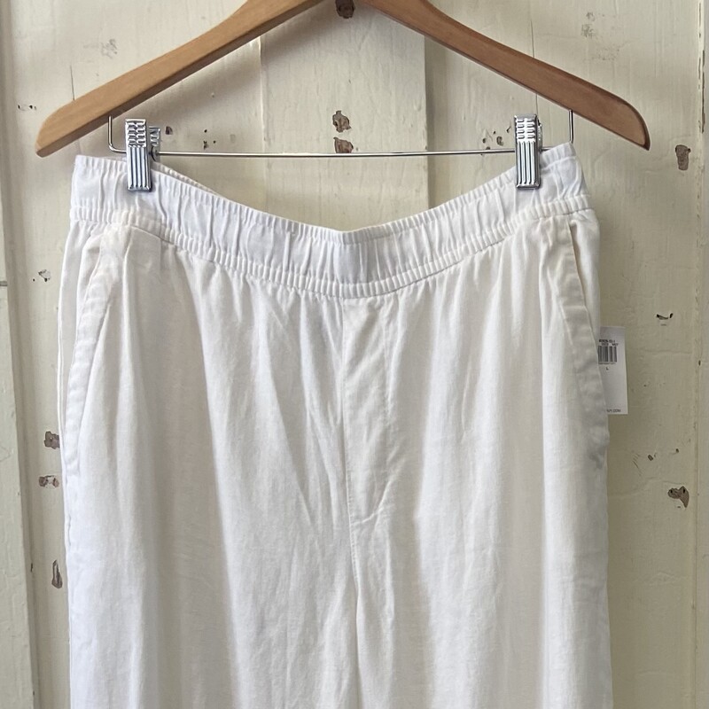 NWT White Linen Pants
White
Size: Large