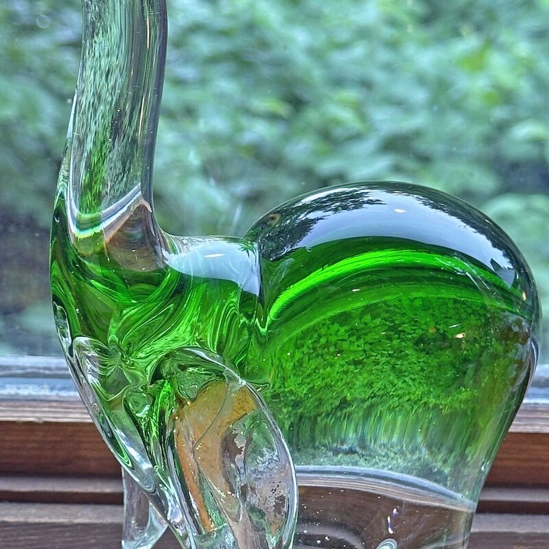 Green Glass Elephant
8.5 In x 6 In.