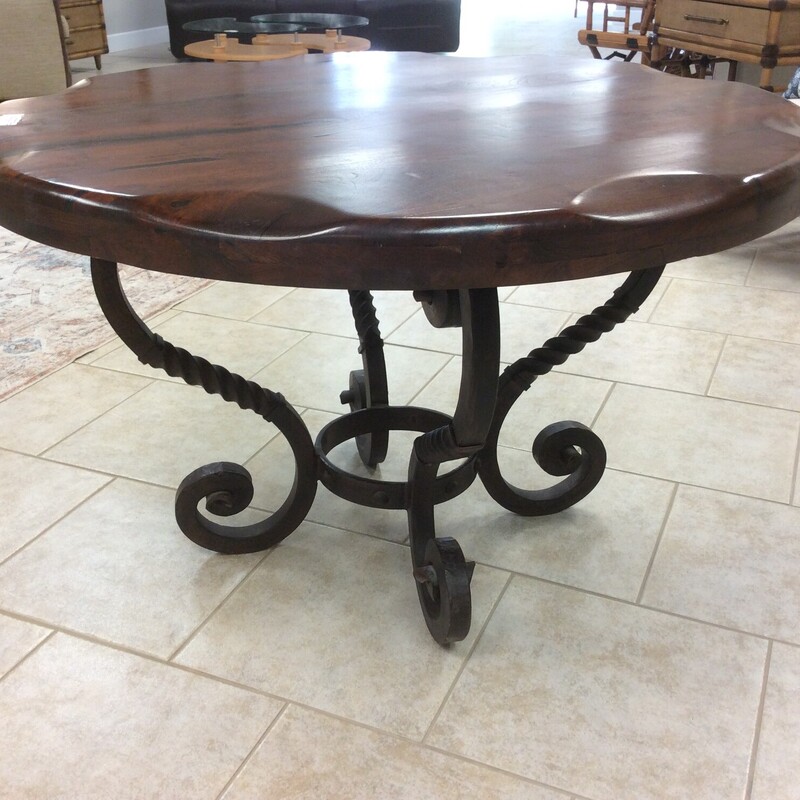 Custom Mesquite Table, Size: 48Dx30H