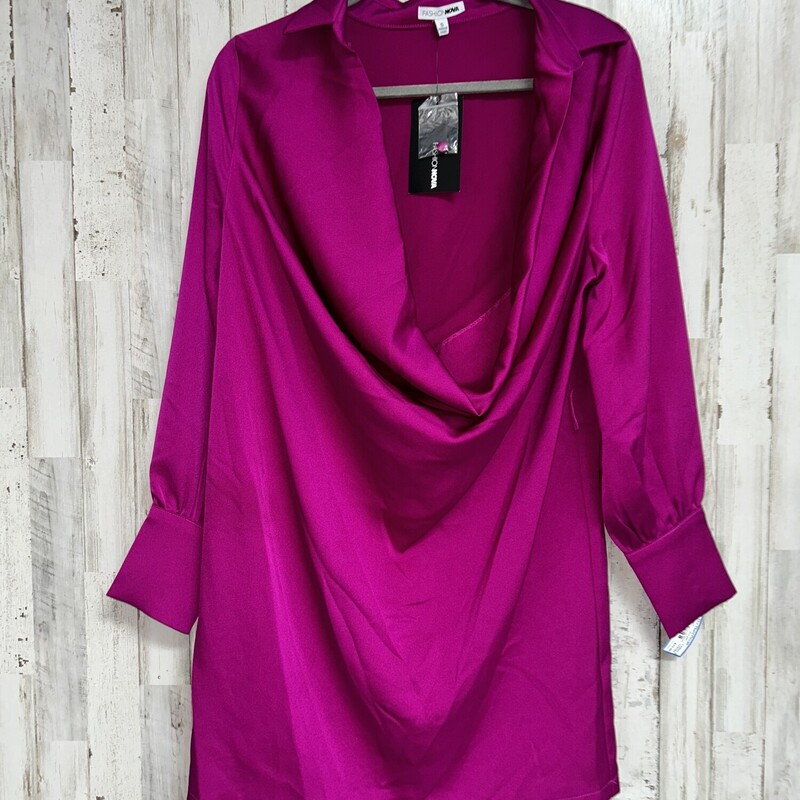 NEW S Purple Scoop Dress