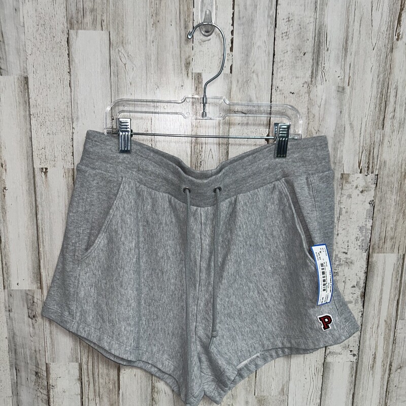 M Grey Drawstring Shorts, Grey, Size: Ladies M