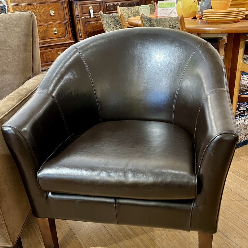 Chair Club, Dark, Size: 30x30x32

Matching Chair, AS IS, #15145  $154