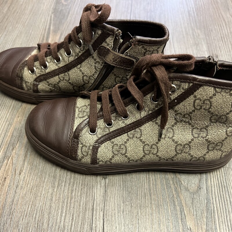 Gucci Hightops Shoes, Brown, Size: 1.5Y