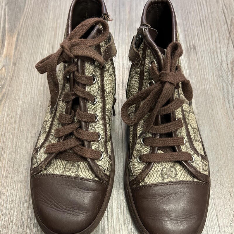 Gucci Hightops Shoes, Brown, Size: 1.5Y