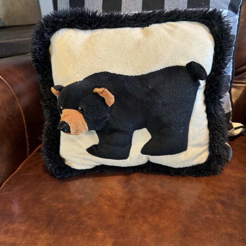 Small Black Bear Pillow

Size: 10 X 12
