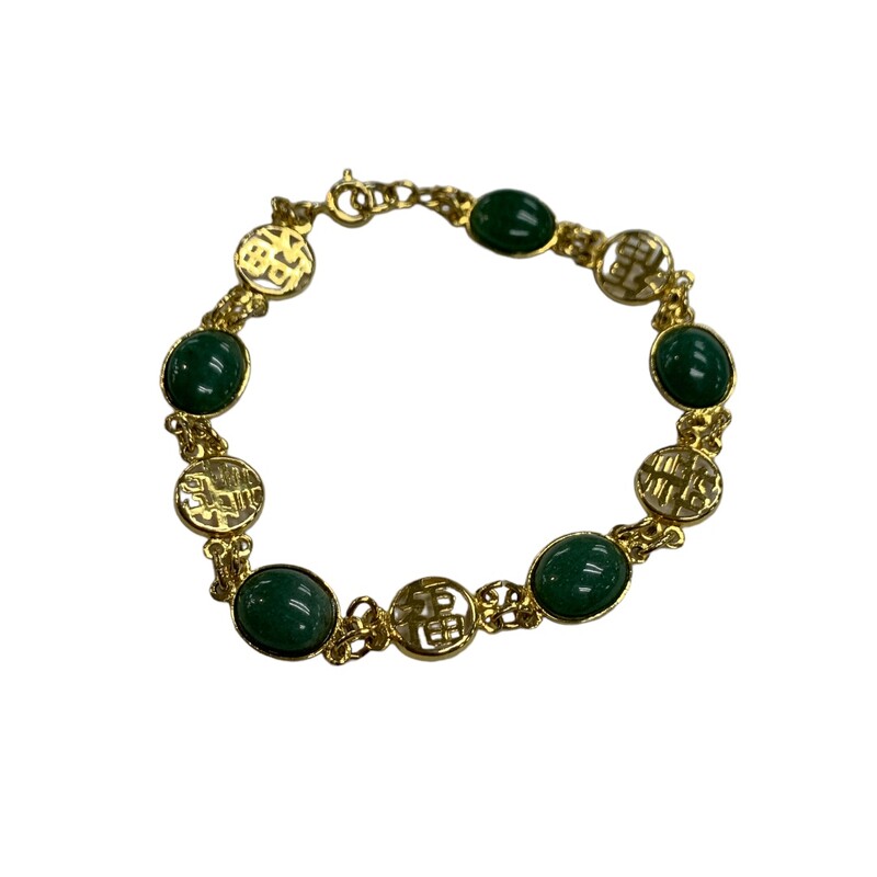 Bracelet, Gold, Size: None