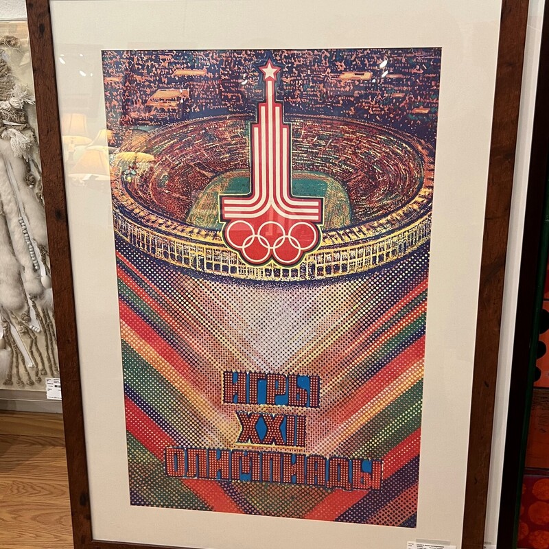 Vintage 1980 Olympics, Moscow, Summer
37in x 51in