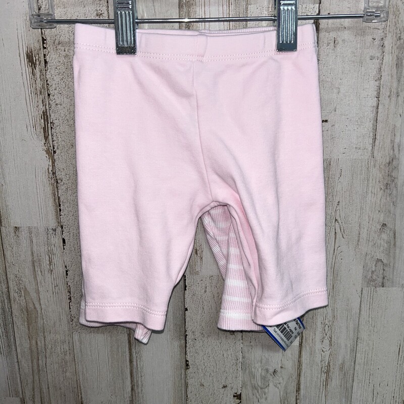 3M 2pk Pink Leggings, Pink, Size: Girl NB-3m