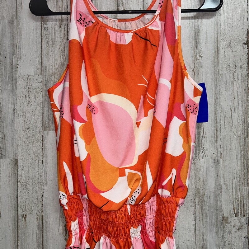 XL Orange Print Smock Tan, Orange, Size: Ladies XL