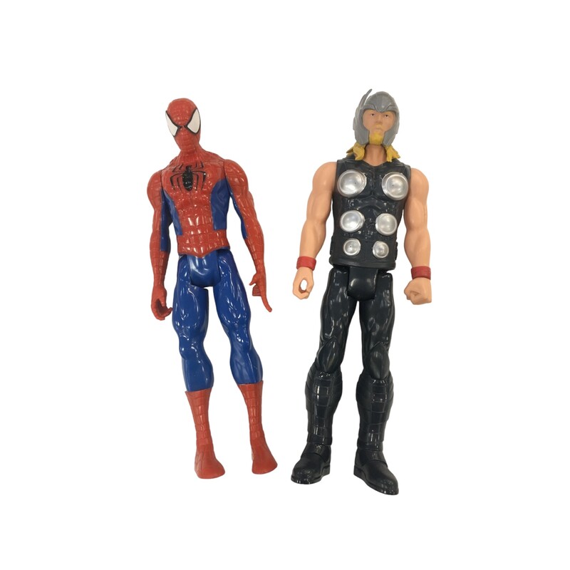 2pc Spiderman/thor