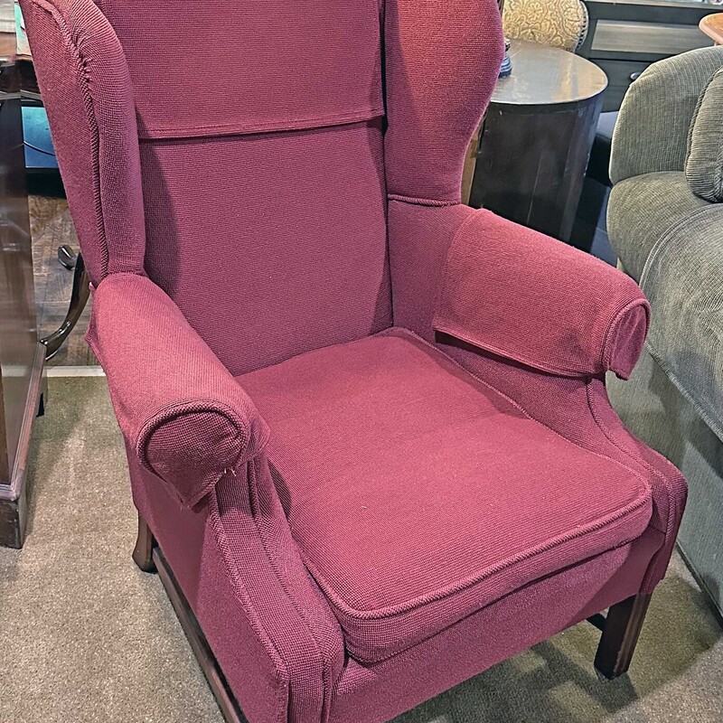 Red Wing Back Chair