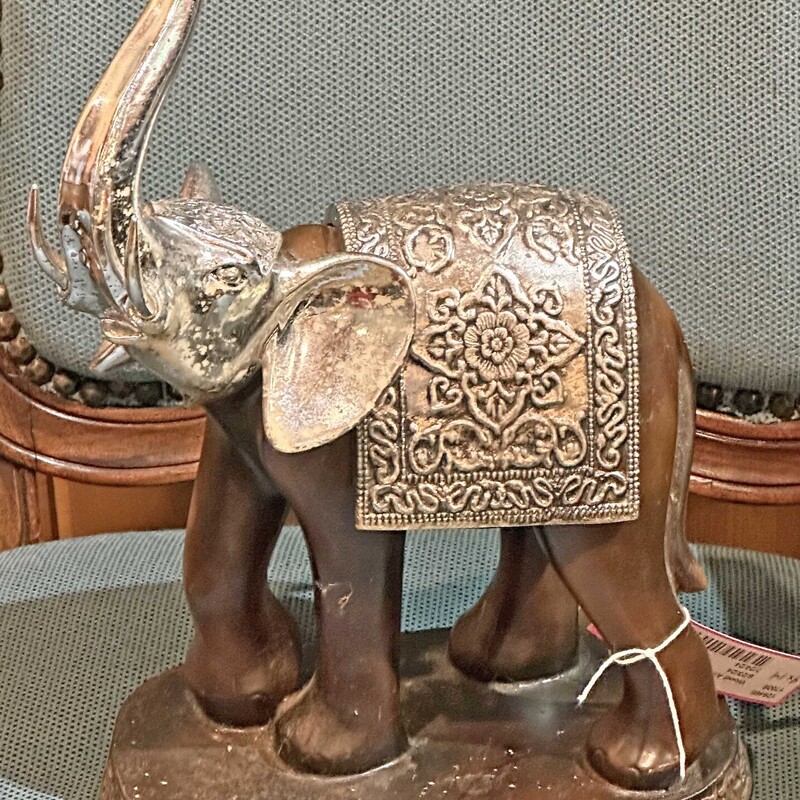 Wood And Metal Elephant