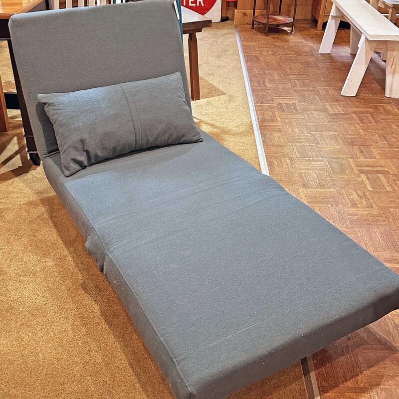 Blue Chair with Twin Foldout Bed