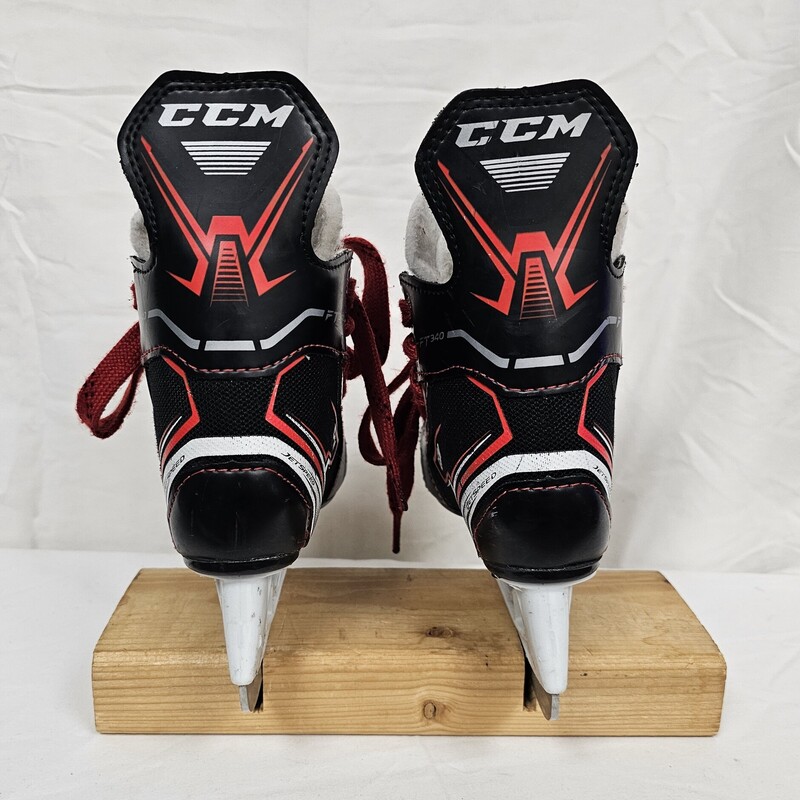 CCM Jetspeed FT340 Youth Hockey Skates, Size: Y8, pre-owned