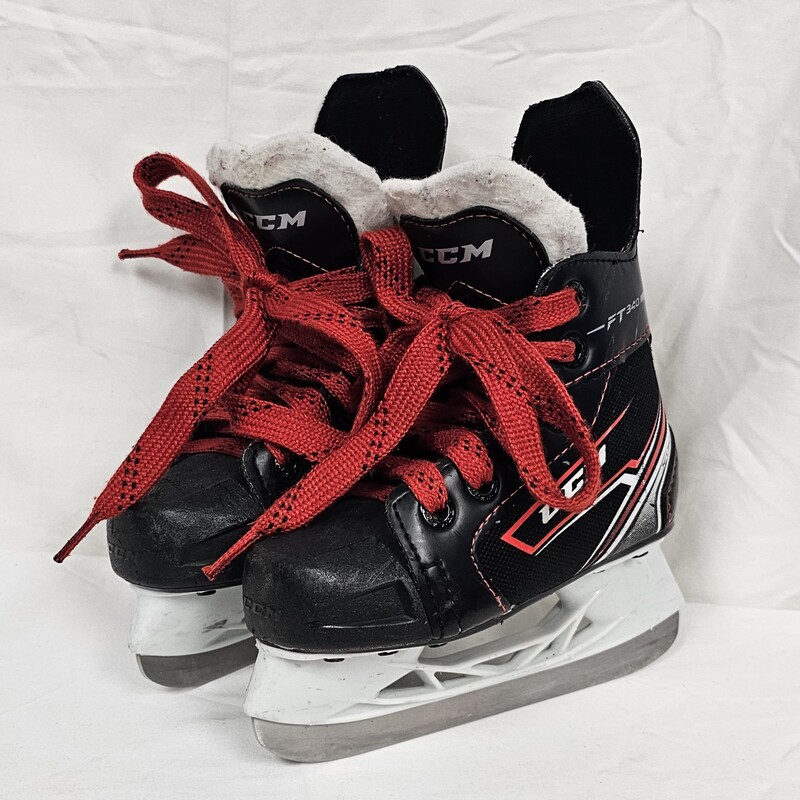 CCM Jetspeed FT340 Youth Hockey Skates, Size: Y8, pre-owned