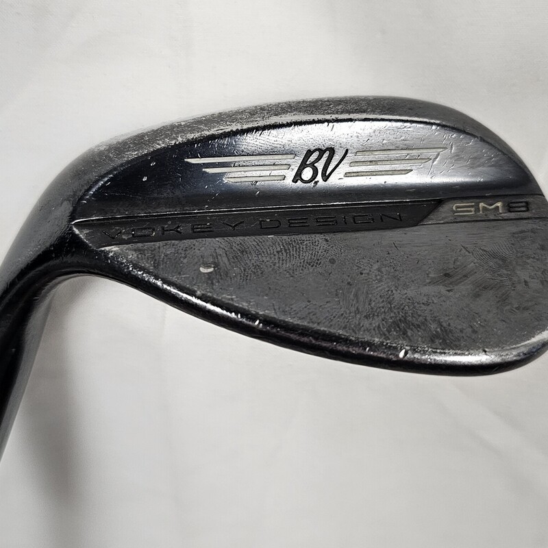 Titleist Vokey Series SM8 Brushed Steel Wedge, 60 Degree, Mens Left Hand, 10S, Golf Pride Standard Grip, pre-owned