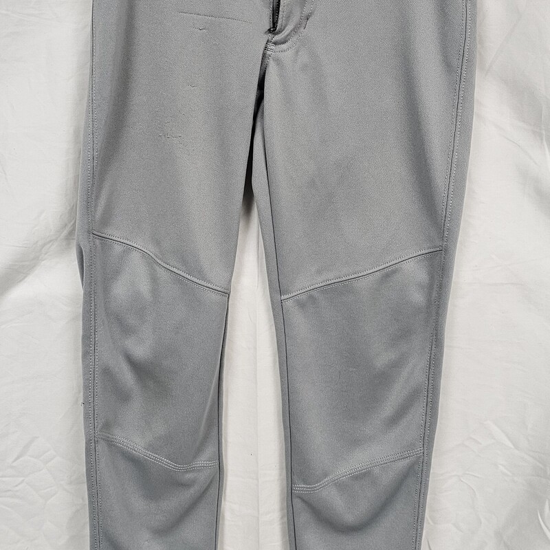 Under Armour Button Baseball Pants, Gray, Size: Yth XS, Op[en Cuff, Pre-owned