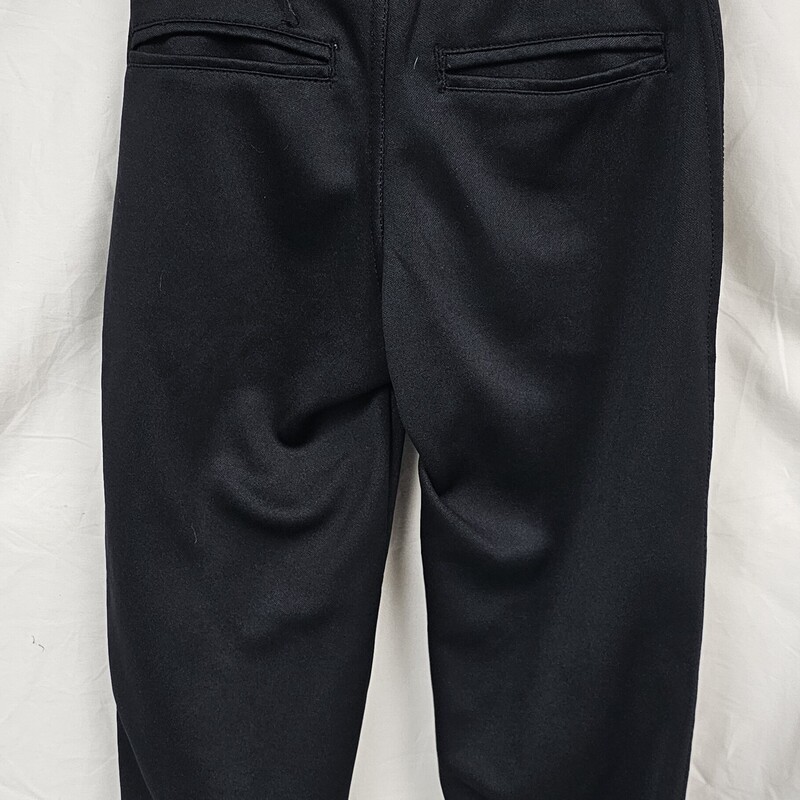 Champro Button Waist Baseball Pants, Elastic Cuffs, Black, Size: Youth S, pre-owned