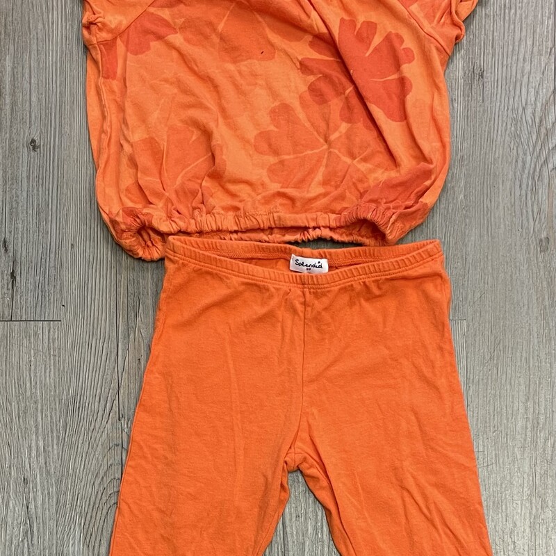 Splendid Clothing 2pc Set, Orange, Size: 3Y