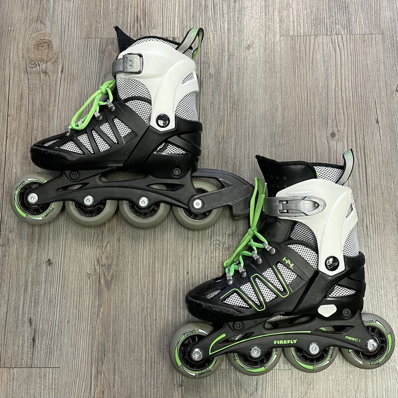 Firefly Roller Blades, White/bl, Size: 12-1.5Y