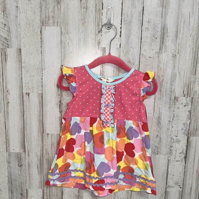 18/24M Pink Heart Top, Pink, Size: Girl 18-24