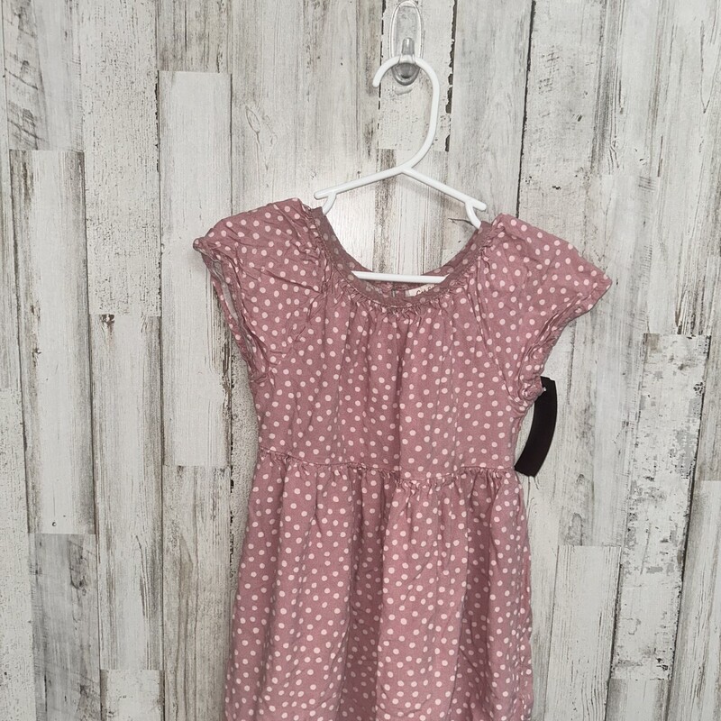 3T Pink Dotted Dress