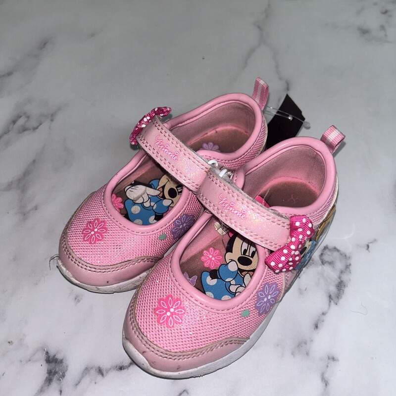 8 Pink Minnie Sneakers, Pink, Size: Shoes 8