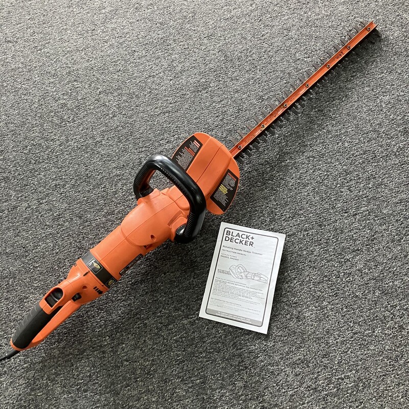Hedge Trimmer, Black & Decker Size: 24in
corded electric