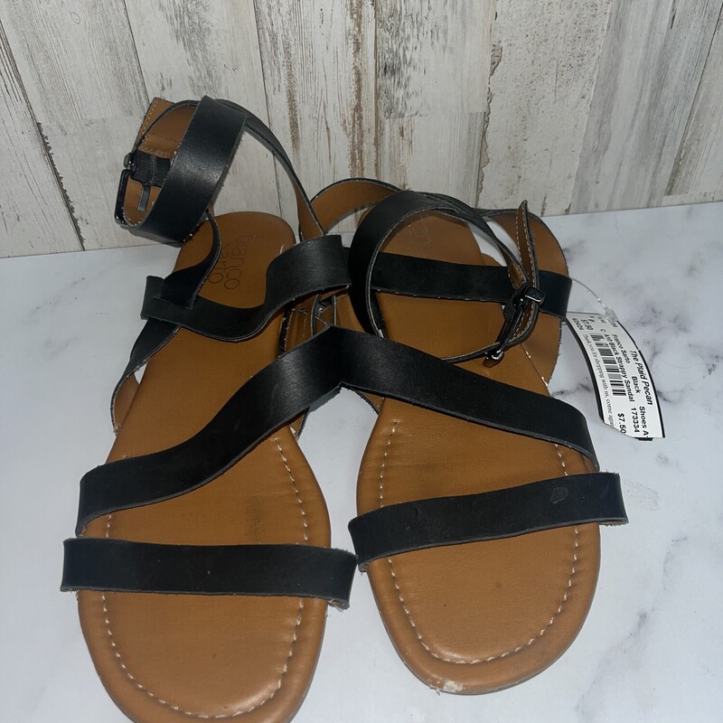 A10 Black Strappy Sandals