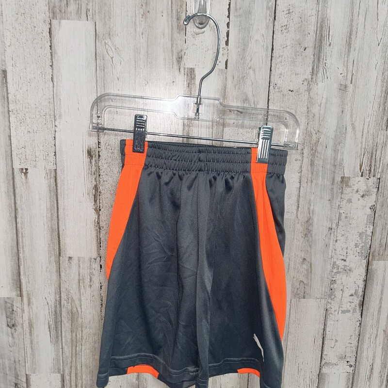 5 Grey/Orange Gym Shorts